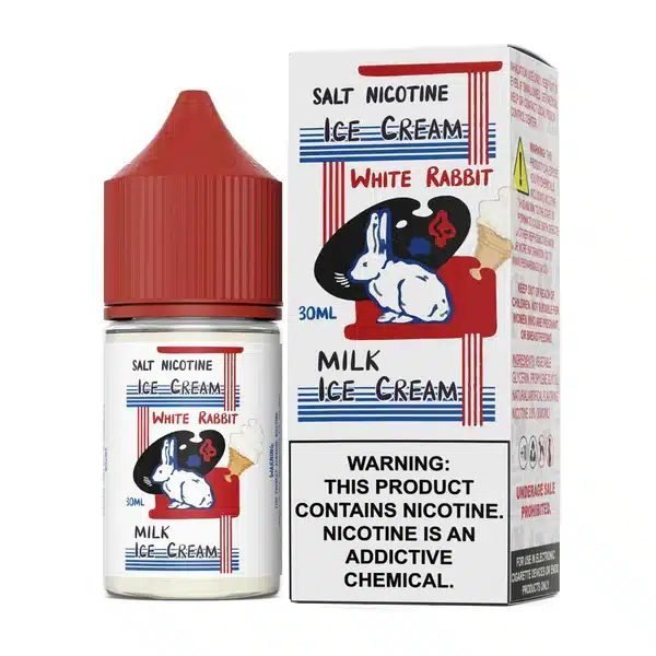 White Rabbit ซอลนิค 30ml รส ไอศกรีมนม