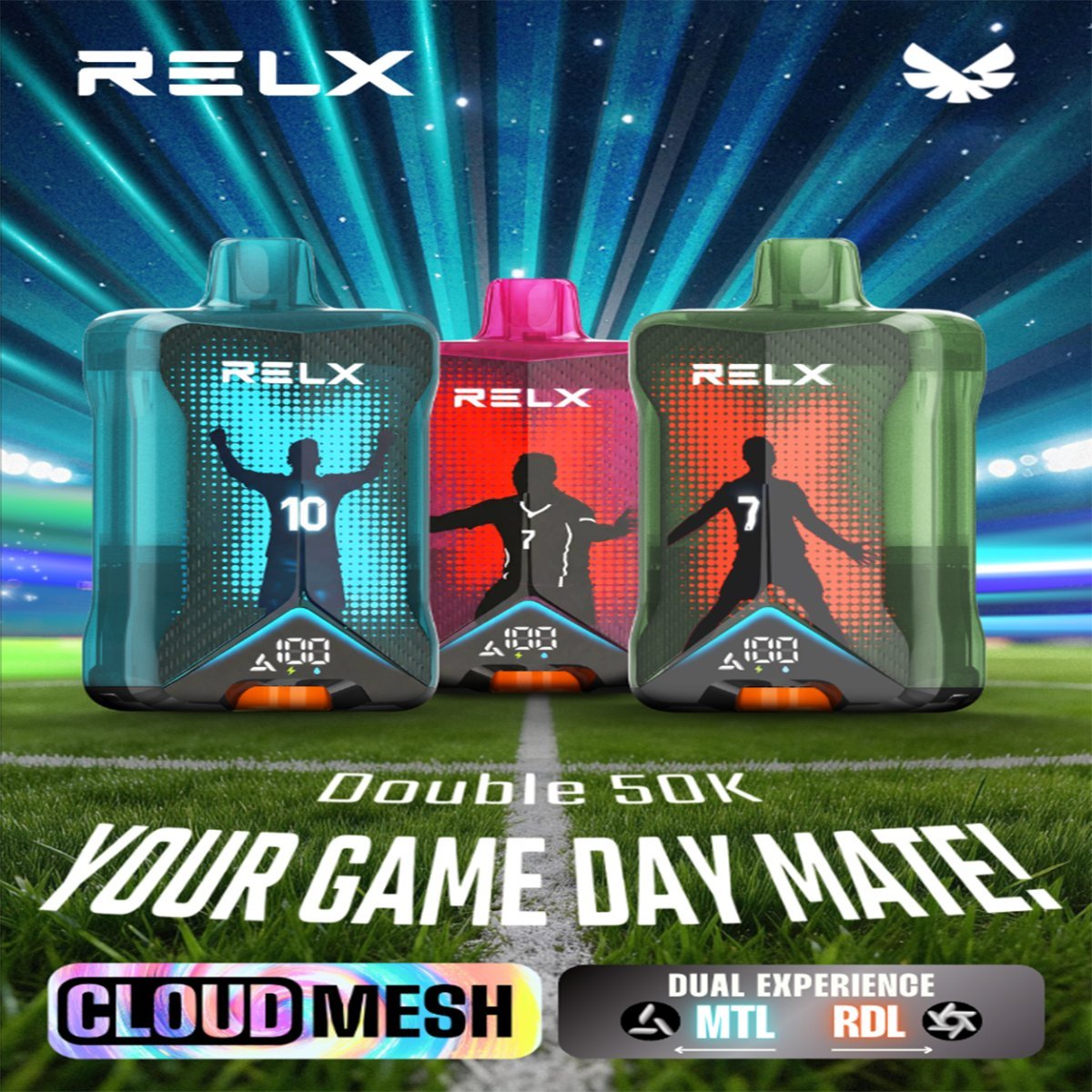 RELX DOUBLE 50000 PUFFS